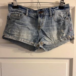 Denim shorts